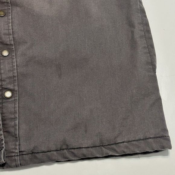 Dickies Men's Fleece Hooded Duck Shirt Jacket Size Large Grey - Picture 11 of 12